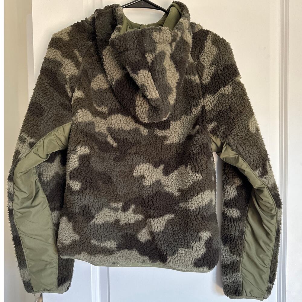 Champion Fleece Camo Print Sherpa Hooded Jacket Womens XS NWT Cozy - Picture 3 of 8